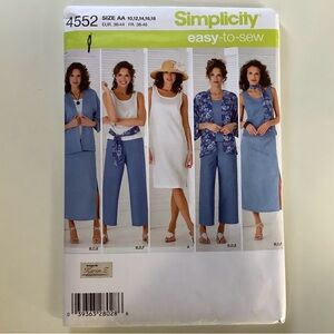 Simplicity 4552 Sewing Pattern
